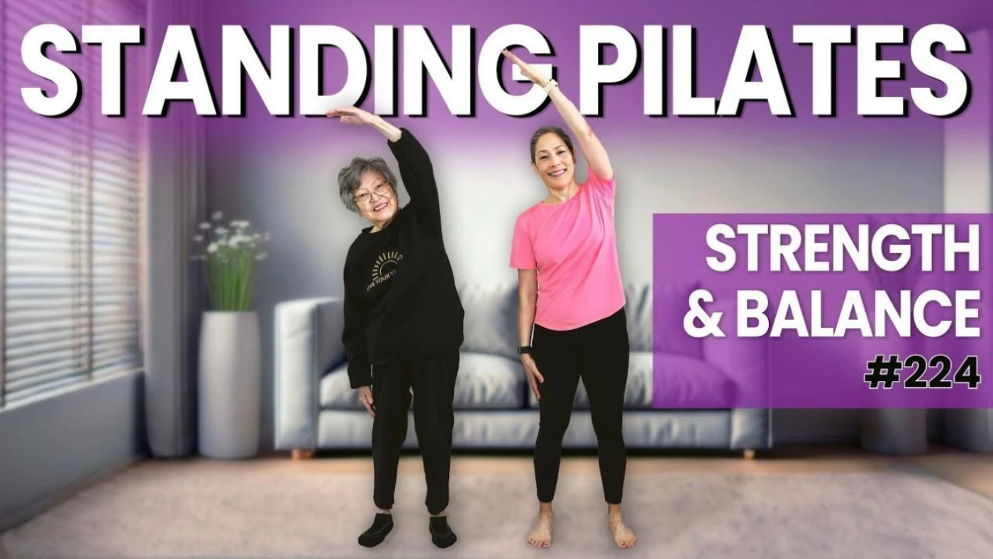 Stehendes Pilates f&uuml;r Menschen ab 60 Jahren: Verbessern Sie Kraft und Gleichgewicht f&uuml;r Senioren