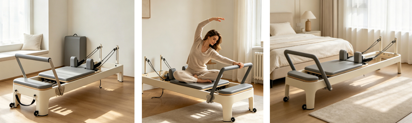 Erfahrung im Umgang mit Pilates-Geräten für zu Hause
