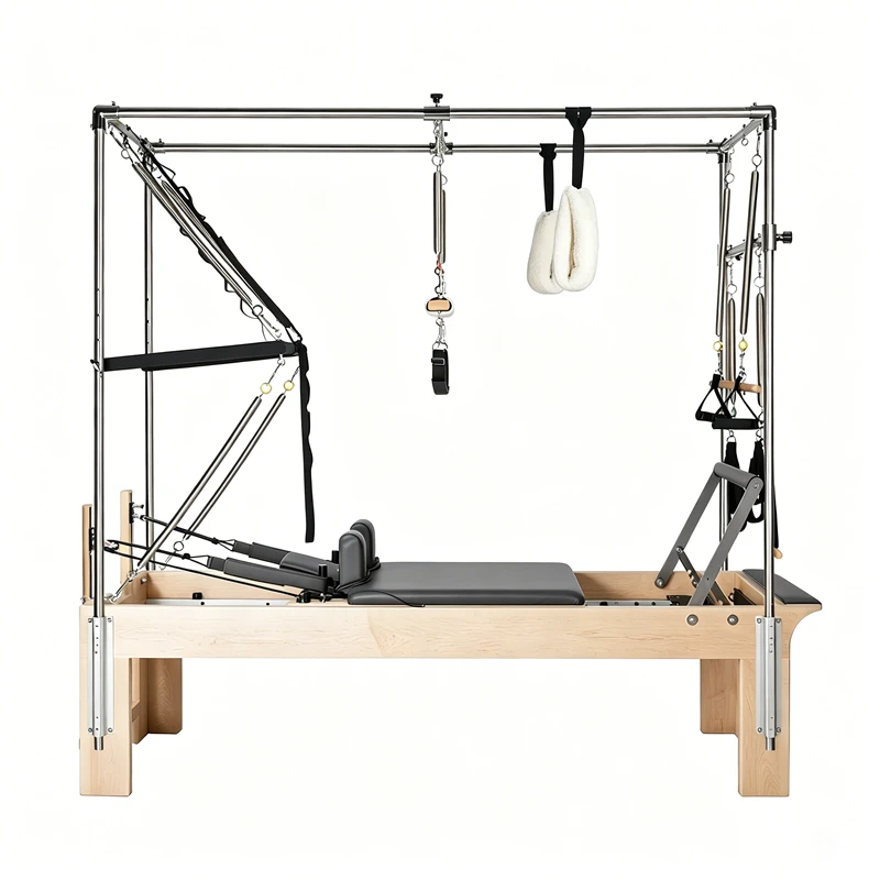 MJD-W25A Ahornholz-Pilates-Cadillac-3-in-1-Ger&auml;t f&uuml;r Vertriebspartner und kommerzielles Studio