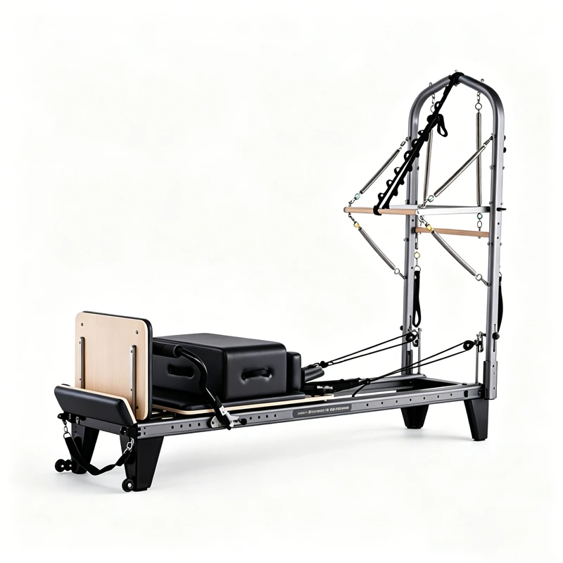 MJD-W45 Pilates-Reformer aus Aluminium mit Halbturm und Vollbahn