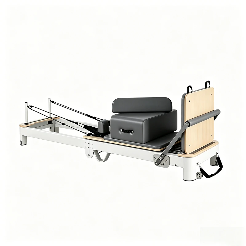 MJD-W40 Premium-Pilates-Reformer aus Aluminium, faltbar mit St&uuml;tzbeinen aus Legierung