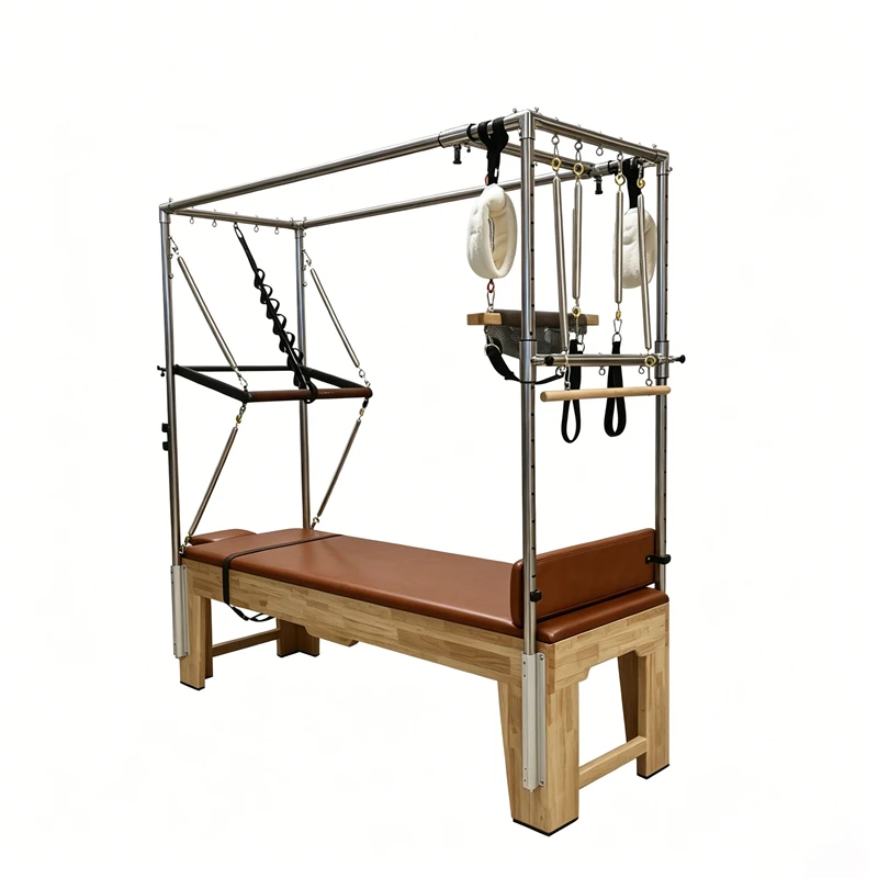 MJD-M201A Pilates-Trapeztisch Cadillac aus Holz (alles Zubeh&ouml;r ist im Lieferumfang enthalten)