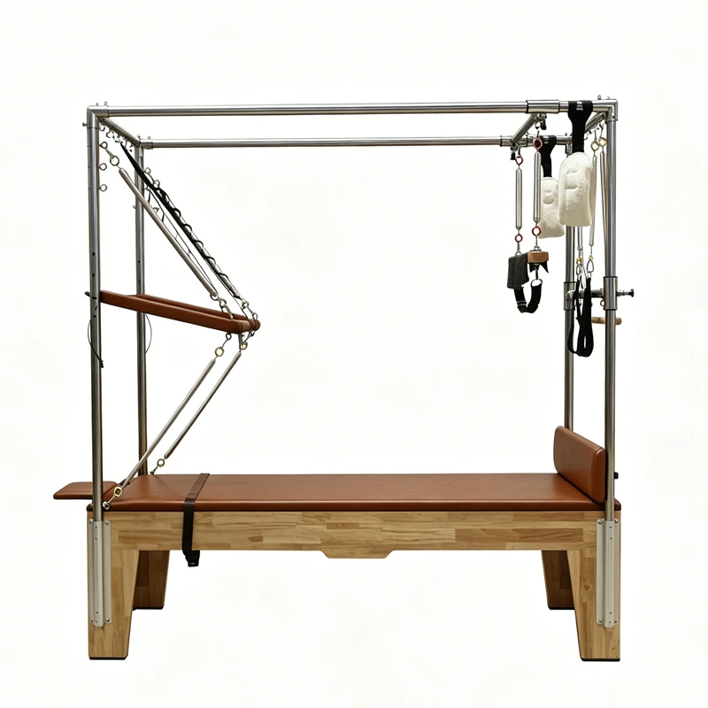 MJD-M201A Pilates-Trapeztisch Cadillac aus Holz (alles Zubeh&ouml;r ist im Lieferumfang enthalten)