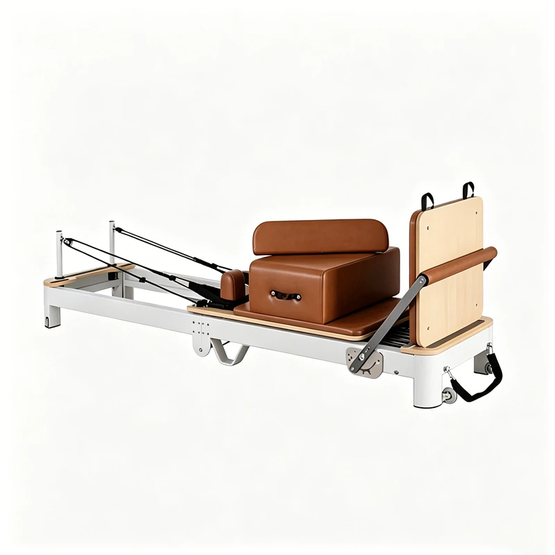 MJD-W40 Premium-Pilates-Reformer aus Aluminium, faltbar mit St&uuml;tzbeinen aus Legierung