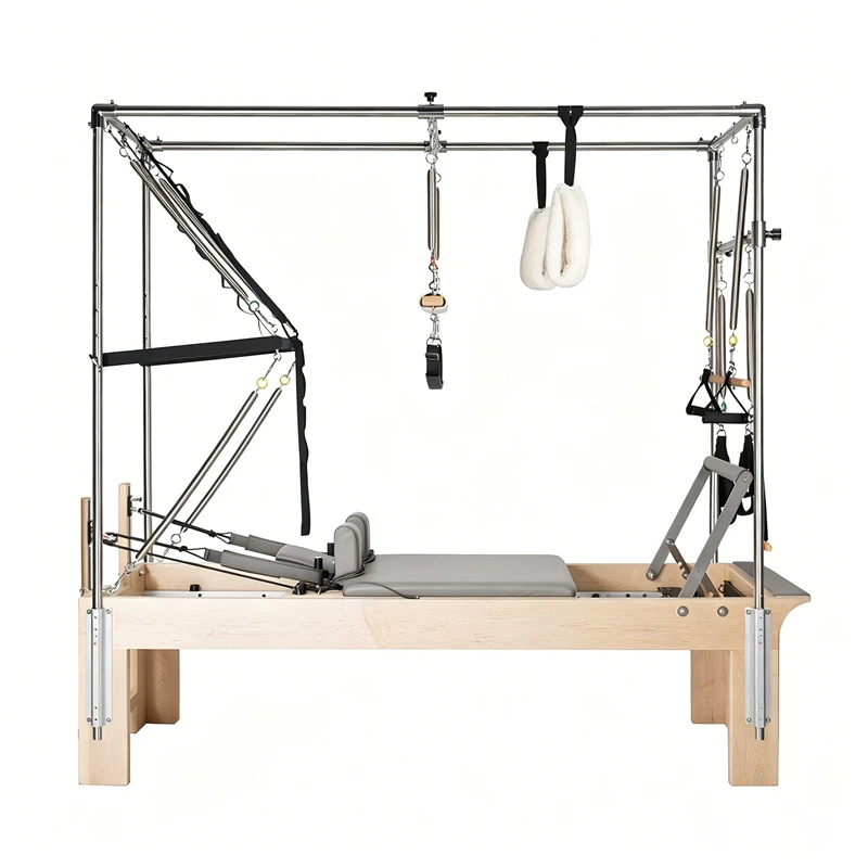 MJD-W25A Ahornholz-Pilates-Cadillac-3-in-1-Ger&auml;t f&uuml;r Vertriebspartner und kommerzielles Studio