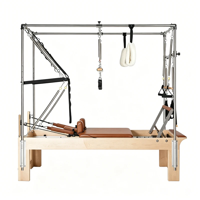 MJD-W25A Ahornholz-Pilates-Cadillac-3-in-1-Ger&auml;t f&uuml;r Vertriebspartner und kommerzielles Studio