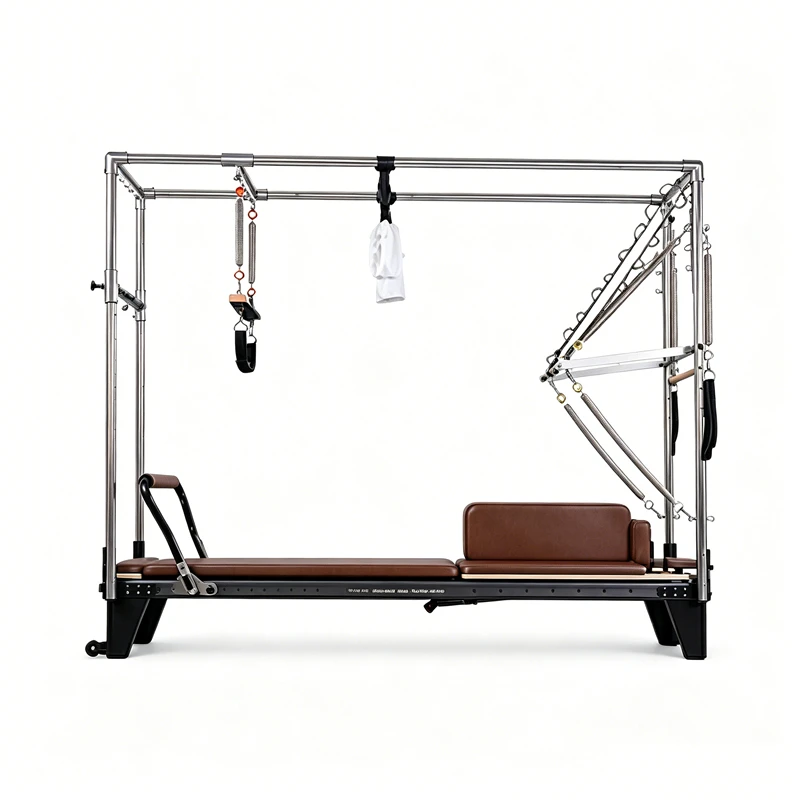 MJD-W54 Vollbahn-Aluminium-3-in-1-Pilates-Schwarz-Reformer-Ger&auml;t