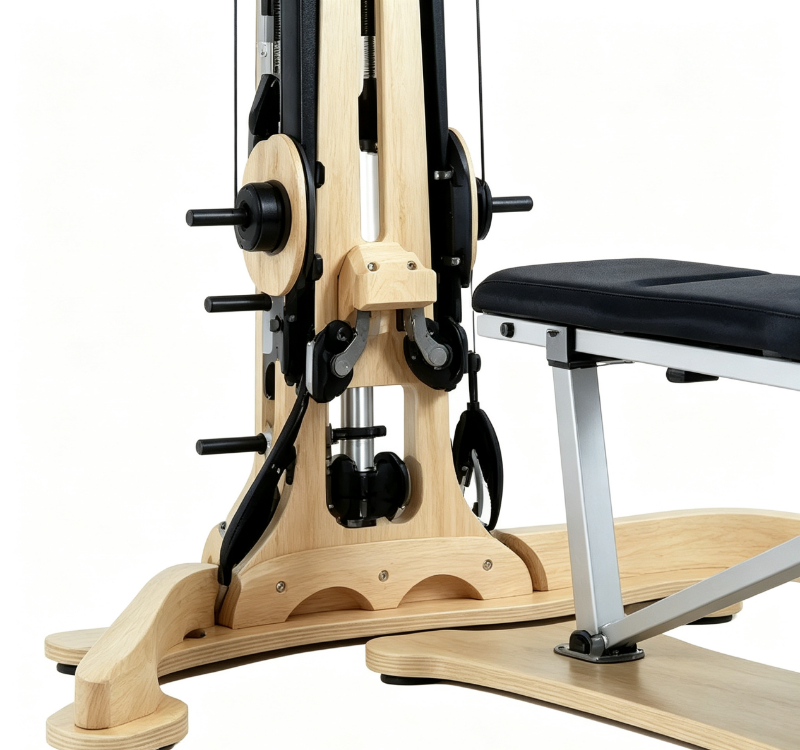 MJD-W42 Gyrotonic aus Buchenholz mit Aluminiumlegierungsschiene