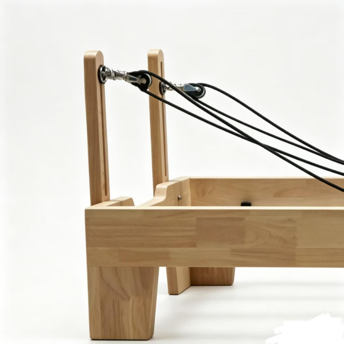 MJD-M101A Pilates-Reformer aus Eichenholz mit Holzbeinen
