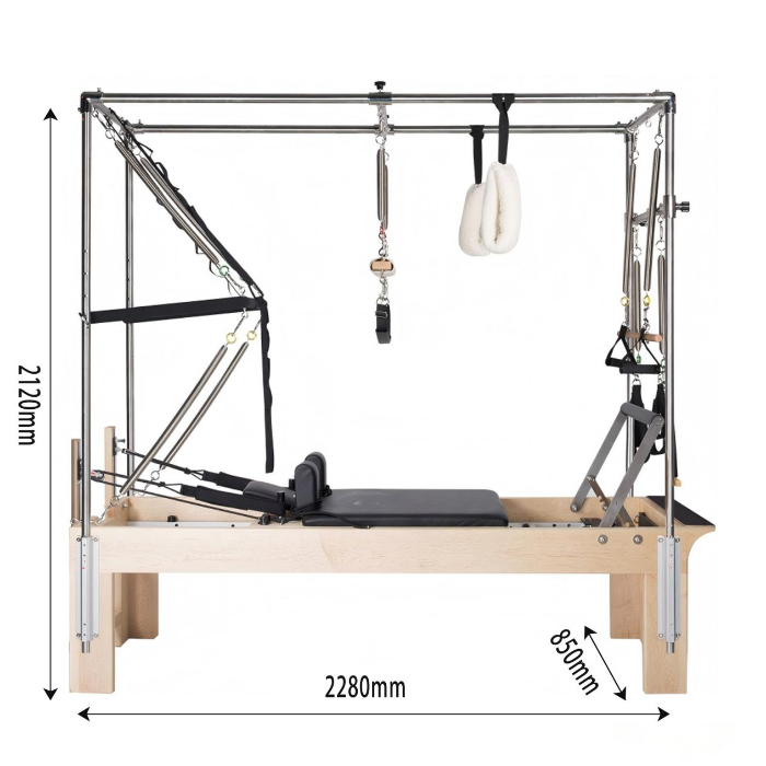 MJD-W25A Ahornholz-Pilates-Cadillac-3-in-1-Gerät für Händler und kommerzielle Studios