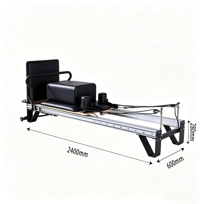 MJD-W26 Aluminium-Pilates-Reformer, multifunktionales Trainingsgerät für Zuhause und Fitnessstudio