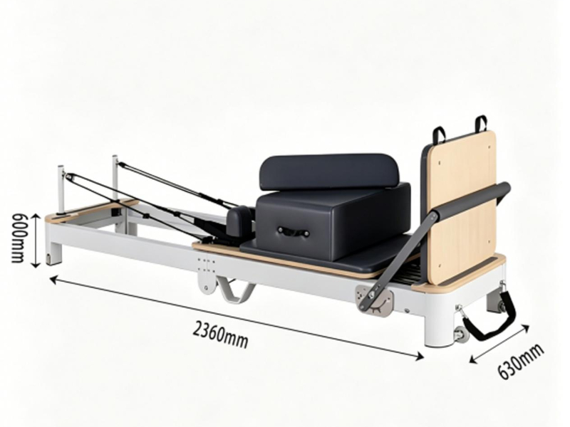 MJD-W40 Premium-Pilates-Reformer aus Aluminium, faltbar, mit Stützbeinen aus Legierung